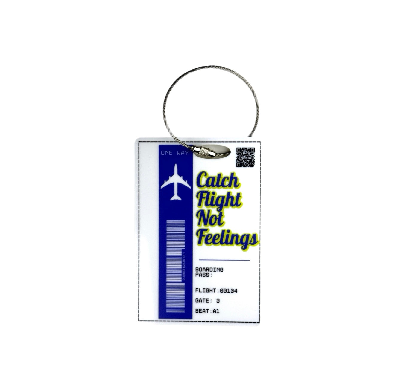 Luggage tag “CATCH FLIGHT "