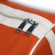 Orange leather