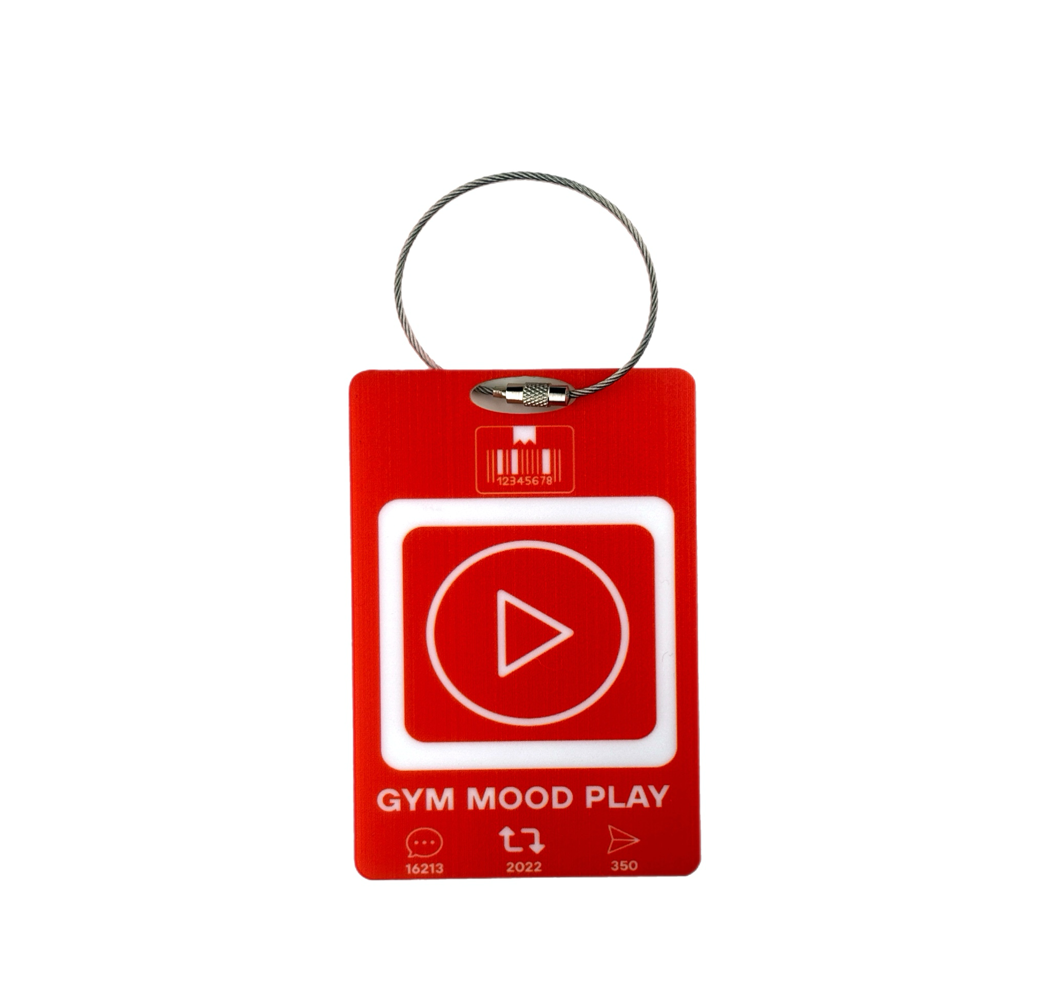 Luggage Tag “Gym mood play"